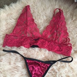 Pink and black Lingerie